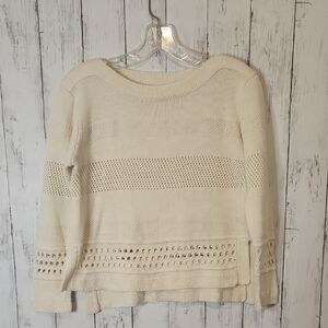 🎅Under Skies Cream Textured Women's Sweater Small